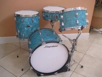 1960's Slingerland JAZZ/BOP set with 18&quot; BASS DRUM ~WORLDWIDE SHIPPING!
