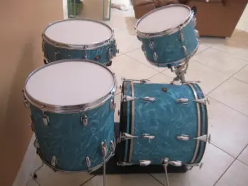 1960's Slingerland JAZZ/BOP set with 18&quot; BASS DRUM ~WORLDWIDE SHIPPING!
