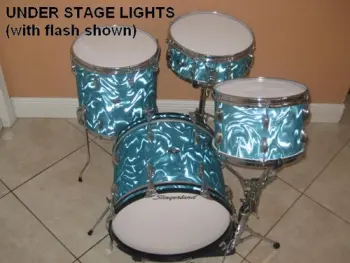 1960's Slingerland JAZZ/BOP set with 18&quot; BASS DRUM ~WORLDWIDE SHIPPING!