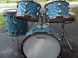 Blue Satin Flame 1966 Slingerlands