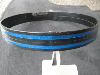 fs ROGERS or GRETSCH Blue Glass Glitter 22&quot; hoops