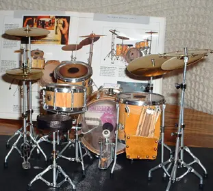 Miniature Famous Drum Kits Very Nice Indeed