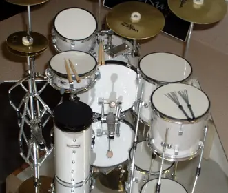 Miniature Famous Drum Kits Very Nice Indeed