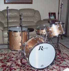 Vintage Rogers Kit W/matching Powertone Snare