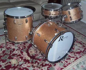 Vintage Rogers Kit W/matching Powertone Snare