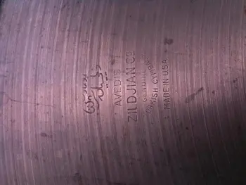 50s 15&quot; zildjian hihats double stamped top hat