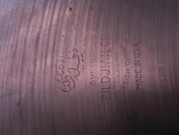 50s 15&quot; zildjian hihats double stamped top hat