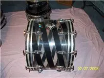 1976 ludwig vistalite octa-plus10 piece drumset