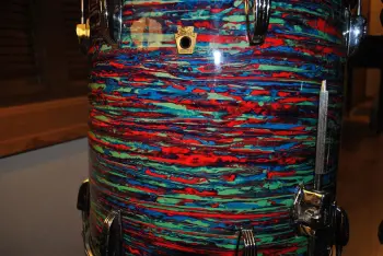 Psychedelic Red Ludwig set Keystone Badges
