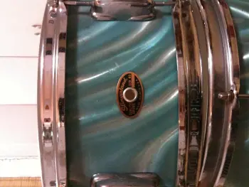 early 60s slingerland orphan drums satin flame 13x9, 14x14, 14x5 snare