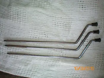 Early 60's Ludwig floor tom leg brackets!!!