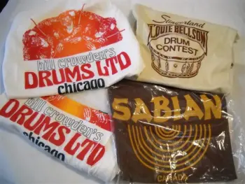 nos vintage drum tshirts
