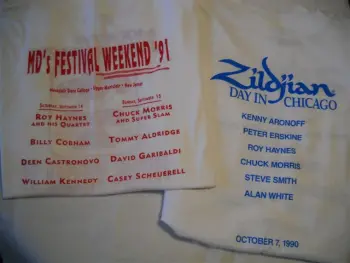 nos vintage drum tshirts