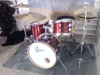Slingerland Red Sparkle Drums