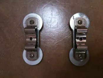 Ludwig large lugs (nickel), Ludwig small lugs (nickel), gretsh small lugs (chrome)
