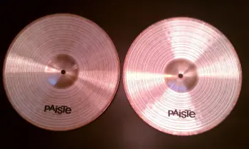 Paiste 802 13&quot; hi hats and 14&quot; crash