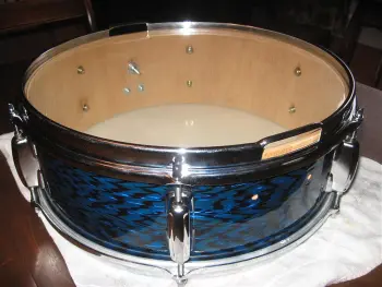 Astro blue onyx snare drum