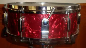 MIJ VIntage 5x14 Lava Red No name Snare drum