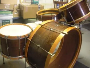 Levon Helm inspired wooden kit
