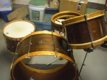 Levon Helm inspired wooden kit