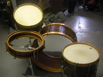 Levon Helm inspired wooden kit