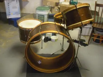 Levon Helm inspired wooden kit