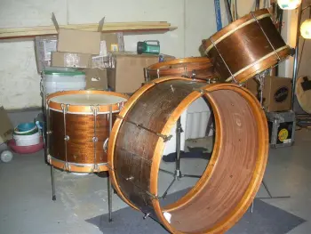 Levon Helm inspired wooden kit