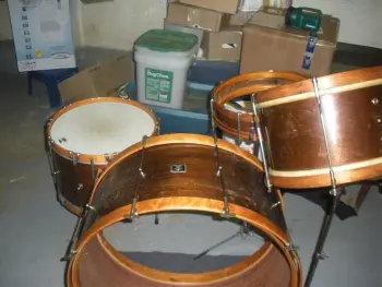 Levon Helm inspired wooden kit