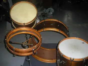 Levon Helm inspired wooden kit