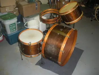 Levon Helm inspired wooden kit