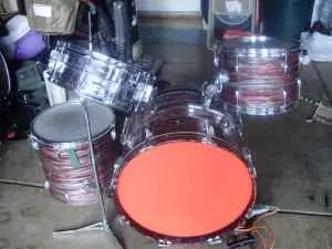 Kent Red Oyster Pearl Floor Tom