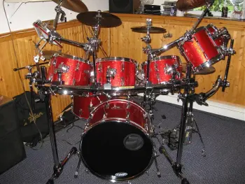 1980 pearl fiberglass shell drum kit