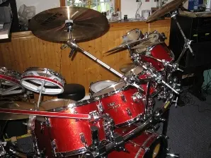 1980 pearl fiberglass shell drum kit