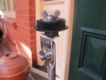 can anyone identify these single braced, flat base cymbal stands?