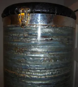Rogers blue strata canister throne