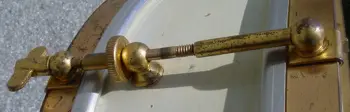 1920s WILSON GOLD PLATED/WHITE LACQUER 4x14 SEPARATE TENSION THUMB-ROD SNARE DRUM