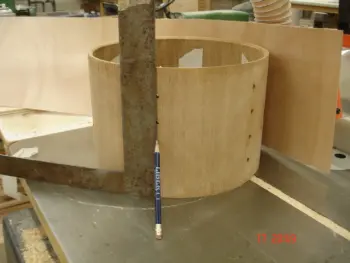 Newbie wraps a drum