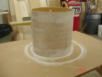 Newbie wraps a drum