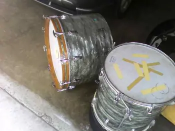 Ludwig Sky Blue Pearl Drum Set