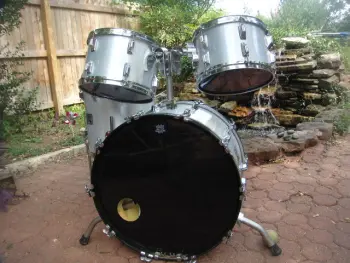 1978 Rogers Silver Metallic Sparkle Kit For Sale