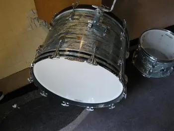 FS: Sky blue 60's ludwig drum set , Pearl Speed Pedal from 70s?