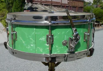 [B]1930 LEEDY 5x14 BLACK ONYX/GREEN PEARL PROFESSIONAL MODEL [/B]