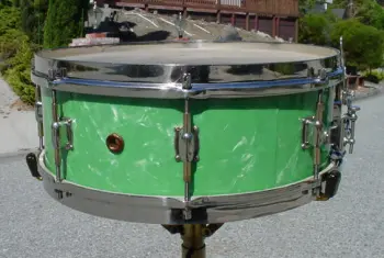 [B]1930 LEEDY 5x14 BLACK ONYX/GREEN PEARL PROFESSIONAL MODEL [/B]