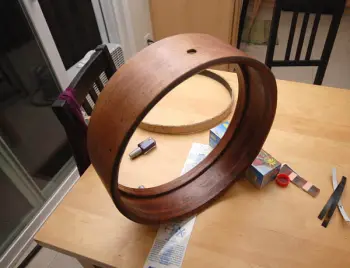 WFL marching snare to piccolo- My first experiment w/ re-ring removal!