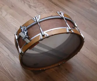 WFL marching snare to piccolo- My first experiment w/ re-ring removal!