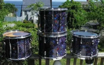 Vintage Gretsch and Premier Marching Snares and Toms