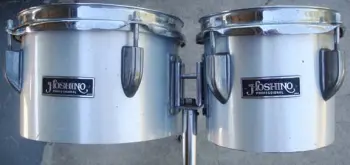 Hoshino Metallic Silver 6&quot; &amp; 8&quot; Concert Mini Toms W/ Stand!