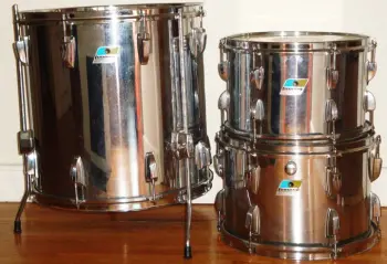 Ludwig Chrome Over Vistalite Racks And Floor!
