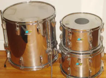 Ludwig Chrome Over Vistalite Racks And Floor!