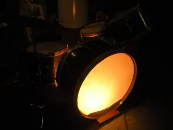 Levon Helm inspired wooden kit